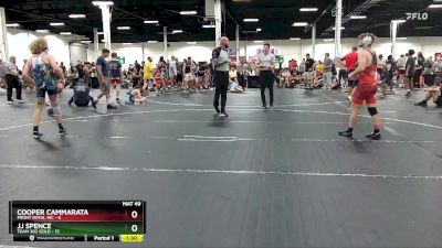 132 lbs Finals (2 Team) - Jj Spence, Team 302 Gold vs Cooper Cammarata, Front Royal WC