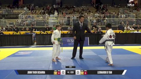 Leonardo D Tan vs John Thor Sciarra 2025 Pan Kids Jiu-Jitsu IBJJF Championship