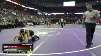 5th Place Match - Ethan Baumert, Guardian Angels Central Catholic vs Taaron Lavicky, Axtell