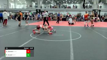 72 lbs Round 9 (10 Team) - Elijah Jensen, Whitted Trained Dynasty vs Ryan Azzari, Centurion WC