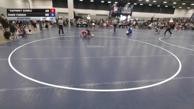 105 lbs Quarters - Paris Turner, Rabbit Wrestling Club vs Daphney Gomez, Arizona Girls Wrestling
