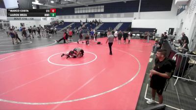 138 lbs 3rd Place Match - Aaron Meza, Rough House Wrestling Club vs Marco Costa, Costa Training Center