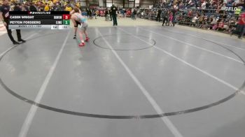 150 lbs Cons. Round 2 - Casen Wright, Big Game Wrestling Club MT vs Peyton Forsberg, Chadron Junior Wrestling Club