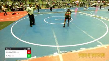 73 lbs Quarterfinal - JACOB SAUNDERS, FIGHTCLUB vs Ariah Mills, Roundtree Wrestling Academy