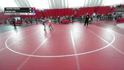 138 lbs Cons. Semi - Martez Sheard, LaCrosse Area Wrestlers vs Hunter Taff, Wrestling Factory