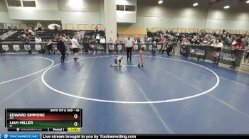 43 lbs Quarterfinal - Edward Simmons, MN vs Liam Miller, IA