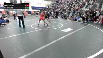 102 lbs Quarterfinal - Carly Castro, Team Faith vs Nia Rosales, California Grapplers