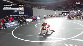 6A Boys 157 lbs Cons. Round 2 - Toby Percival, Oregon City Boys vs Elio Parque, McDaniel Boys