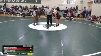 215 lbs Cons. Round 2 - Korion Pryor, Dora vs Trystan Young, Brooks