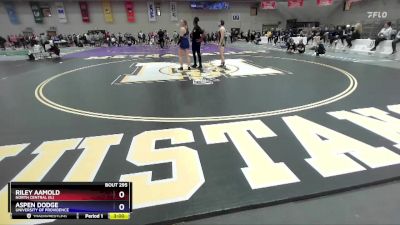 145 A Champ. Round 2 - Riley Aamold, North Central (IL) vs Aspen Dodge, University Of Providence