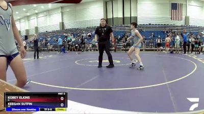 145 lbs Cons. Round 4 - Kobey Elkins, IL vs Keegan Sutfin, MI