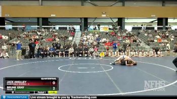 150 lbs Quarterfinals (8 Team) - Jack Anglley, Elgin Public Schools vs Brunk Gray, Pryor