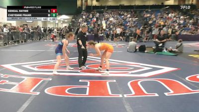 118 lbs Quarterfinal - Kendal Haynie, FL vs Cheyenne Frank, MI