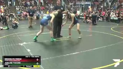 126 lbs Semifinal - Brooklyn Friese, Leslie Youth Wrestling vs Adeline Tuccini, NBWC