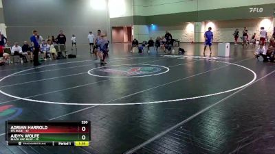 220 lbs Placement Matches (16 Team) - Aidyn Wolfe, Black And Blue vs Adrian Harrold, STL Blue