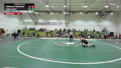 184 lbs Semifinal - Sebastian Anderson, Palomar vs Drew Croft, Cuesta