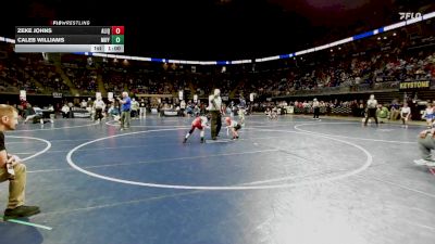 75 lbs Quarterfinal - Zeke Johns, Aliquippa vs Caleb Williams, Mifflin County