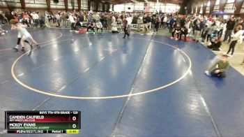 120 lbs Cons. Round 4 - Mckoy Evans, Sanderson Wrestling Academy vs Camden Caufield, Roy Wrestling Club