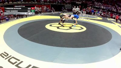 D1-132 lbs Champ. Round 1 - Preston Schuler, Olentangy vs Gael Ramirez, Moeller
