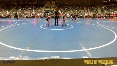 60 lbs Consi Of 8 #2 - Laken Peterpaul, Chickasha Wrestling vs Arya Robertson, Morris Fitness