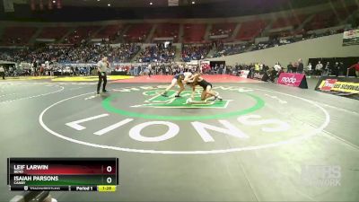 5A-165 lbs Semifinal - Leif Larwin, Bend vs Isaiah Parsons, Canby