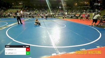 55 lbs Consi Of 8 #1 - Caden Calhoun, Lions Wrestling Academy vs Malachi Latham, West Amarillo Wrestling Club