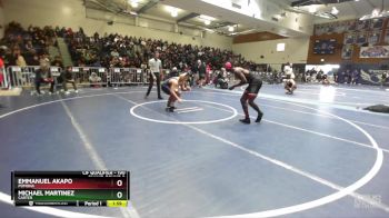 190 lbs Champ. Round 2 - Emmanuel Akapo, Pomona vs Michael Martinez, Carter