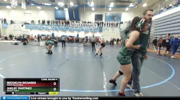 185G Cons. Round 4 - Brooklyn Richards, Idaho Falls Girls vs Shelby Martinez, Burley Girls