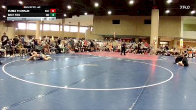 144 lbs 2nd Wrestleback (32 Team) - Jude Fos, Brother Melchior vs James Franklin, North Shelby Regulators Red