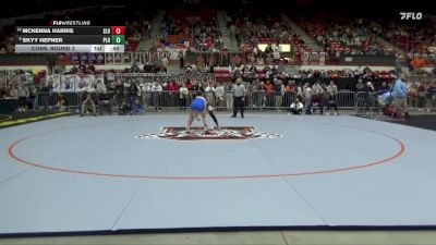 130 lbs Cons. Round 2 - Skyy Hepner, Perry-Lecompton Hs vs Mckenna Harris, Silver Lake Hs