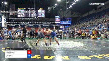 220 lbs Cons 32 #2 - Erik Darling, Arizona vs Kaylon Wolf, Oklahoma