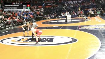 1A 126 lbs Quarterfinal - Preston Waughtel, Vandalia vs Owen Petersen, Coal City