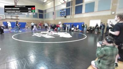 135lbs Champ. Round 2 - Josephine Sully, R. A. Long (Girls) vs Brooke Howard, North Mason (Girls)