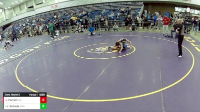 14U Boys - 84 lbs Cons. Round 3 - Josh Schaub, Warhawk Wrestling Academy vs Jay T Farrell, Spring Hills Wrestling