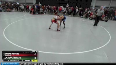 120 lbs Champ. Round 2 - Zaiyahn Ornelas, Team Zapas Wrestling Club vs Damian Aponte, Tennessee