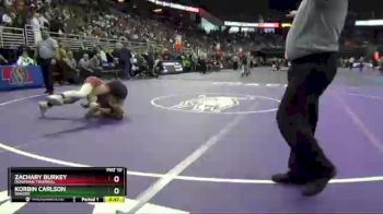 Cons. Round 1 - Zachary Burkey, Doniphan-Trumbull vs Korbin Carlson, Winside