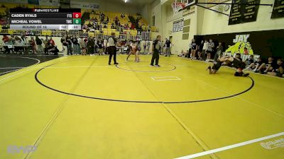112 lbs Round Of 16 - Caden Ryals, Fort Gibson vs Micheal Vowel, Tahlequah Wrestling Club