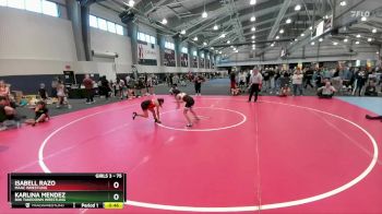 75 lbs 5th Place Match - Isabell Razo, MAAC Wrestling vs Karlina Mendez, 806 Takedown Wrestling