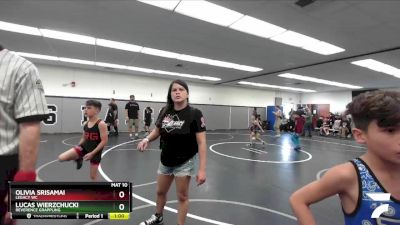 71 lbs Cons. Semi - Lucas Wierzchucki, Reverence Grappling vs Olivia Srisamai, Legacy WC