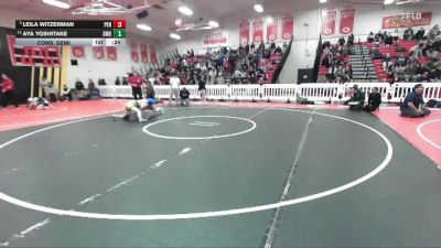 110 lbs Cons. Semi - Aya Yoshitake, San Marino vs Leila Witzerman, Peninsula