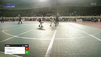 100 lbs Consi Of 8 #2 - Kade Lester, Norman North vs Liam Newton, Team Tulsa Wrestling Club