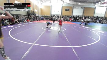 107 lbs Round Of 16 - Hailey Lewis, Silver Lake vs Catori Watson, Mountain Valley