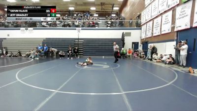 62 lbs Cons. Round 2 - Jett Bradley, Shootbox Rigby vs Tatum Klaus, Sublime Wrestling Academy