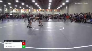 144 lbs Quarterfinal - Tyler Blevins, Mt. View vs Max Benson, Pleasant Grove