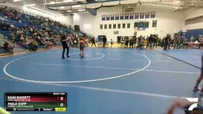 67-70 lbs Round 2 - Kash Bassett, Cody Wrestling Club vs Paele Rapp, Powell Wrestling Club