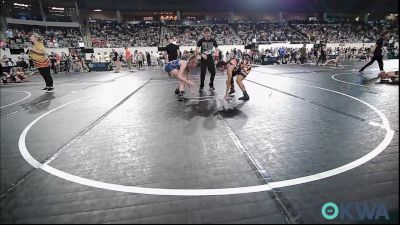 110 lbs Consi Of 16 #2 - Aaliyah Arredondo, Clinton Youth Wrestling vs Zoey Vaughn, Sperry Wrestling Club