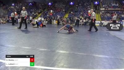 50 lbs Semifinal - Greyson Bosley, West York vs Luke LaGard, South Side