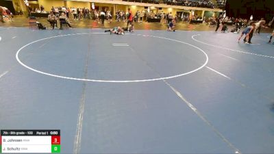 7th - 8th grade - 100 Cons. Round 2 - Brodie Johnsen, MWC Wrestling Academy vs Jaxon Schultz, Iowa