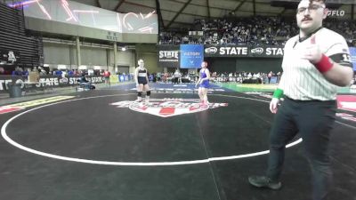 Girls 3A 190 lbs Champ. Round 2 - Vida Cienega, Everett (Girls) vs Jayda Paynter, Oak Harbor (Girls)