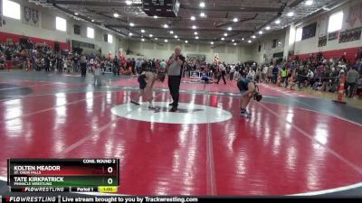 102 lbs Cons. Round 2 - Kolten Meador, St. Croix Falls vs Tate Kirkpatrick, Pinnacle Wrestling